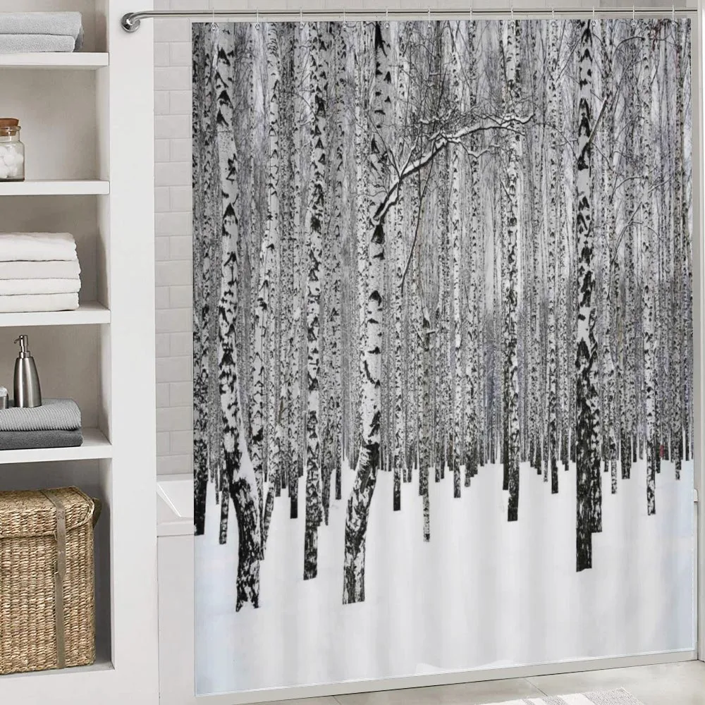 Snowy Forest Photo Woodland — Detail 4