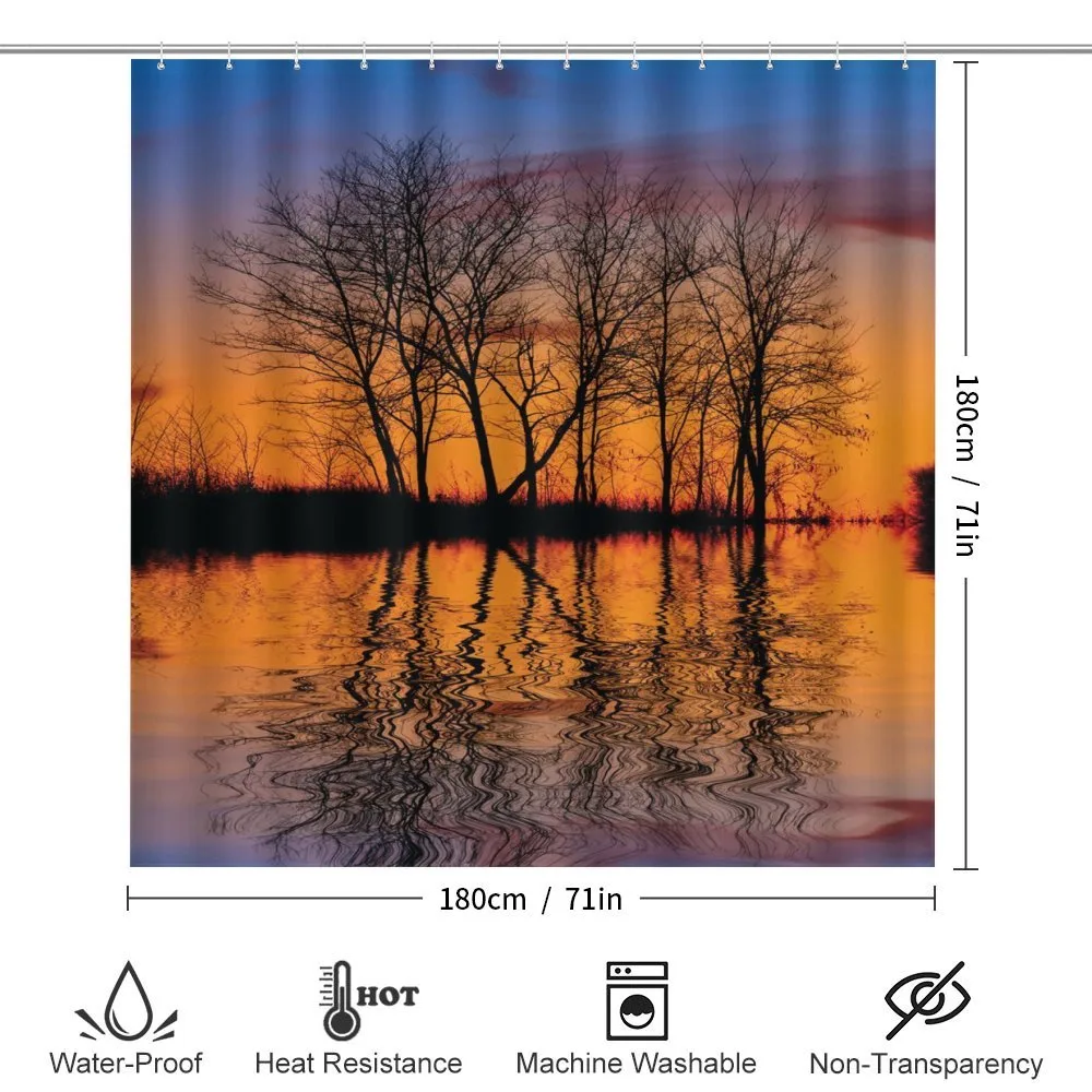 Sunset by Lake View — Detail 2