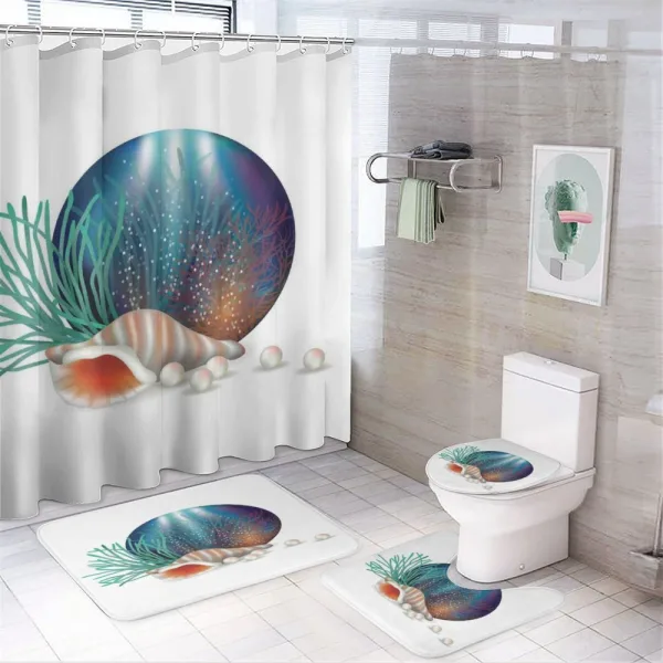 Underwater Ocean Marine on a shower curtain