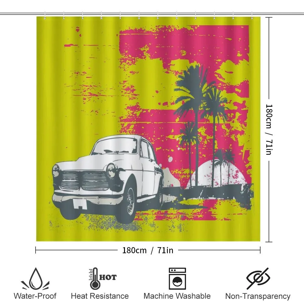 Vintage Cars with Palms — Detail 2