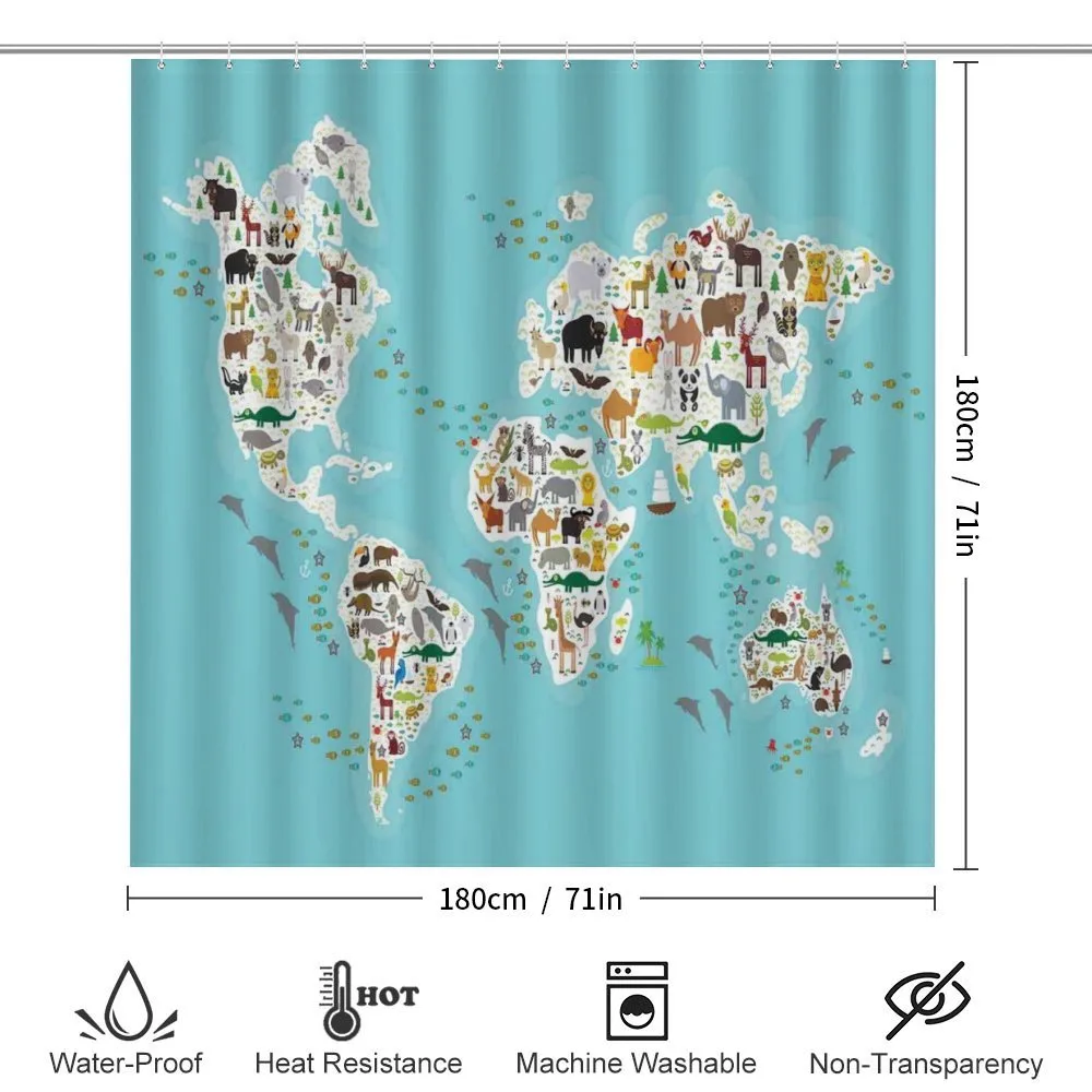 World Map Local Animal — Detail 2