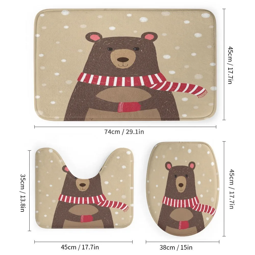 Bear Red Scarf — Detail 1