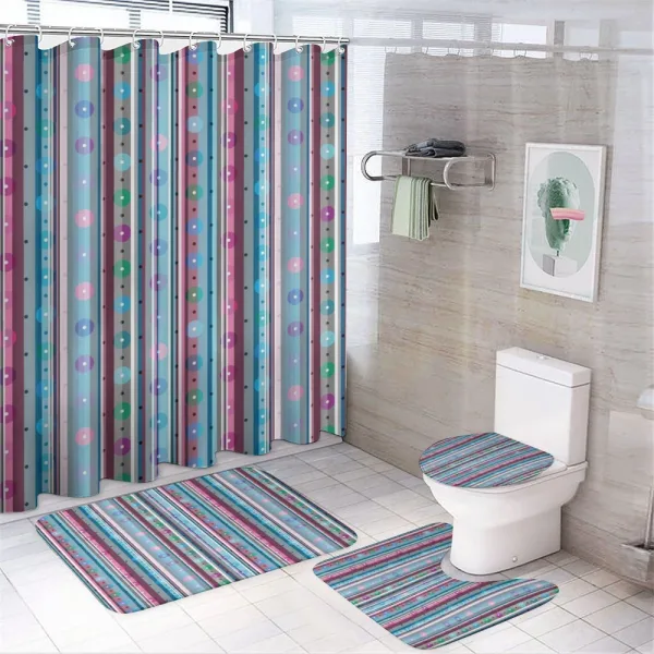 Big and Small Dots on a shower curtain