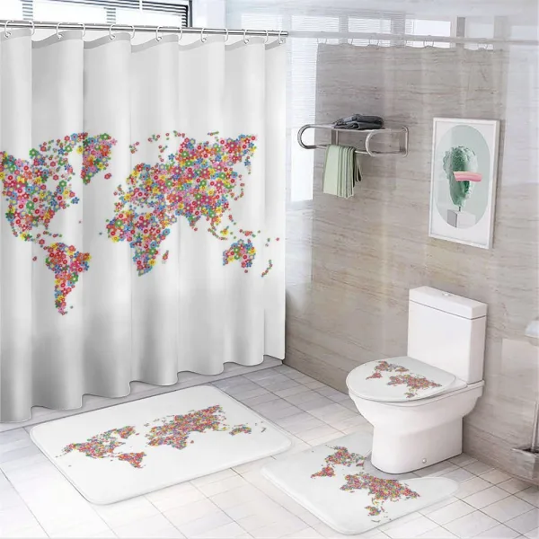 Botany Planet on a shower curtain