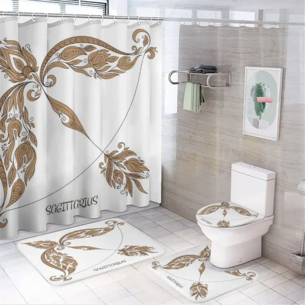 Bow and Arrow on a shower curtain