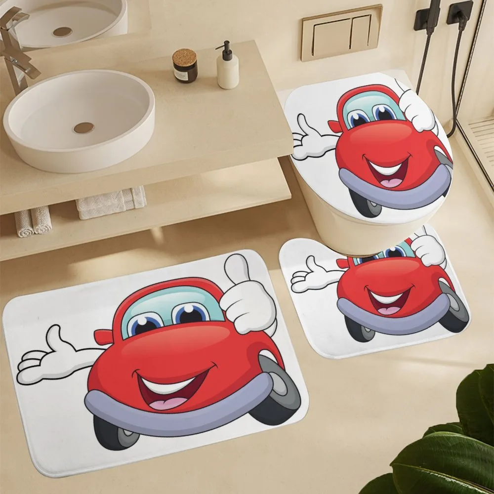 Cartoon Red Vehicle Happy — Detail 5