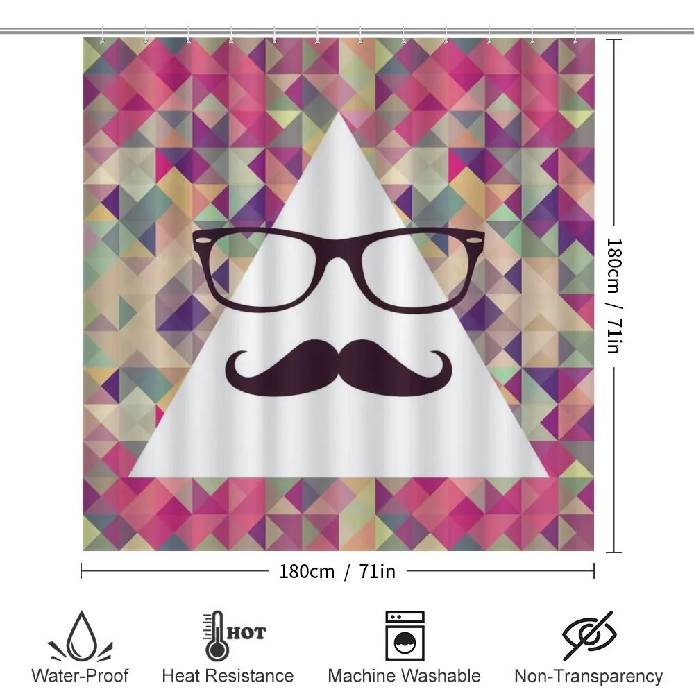 Hipster Mustache Glasses — Detail 2
