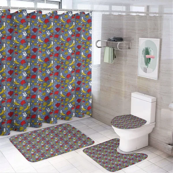 Leaf Banana Eye and Avian on a shower curtain