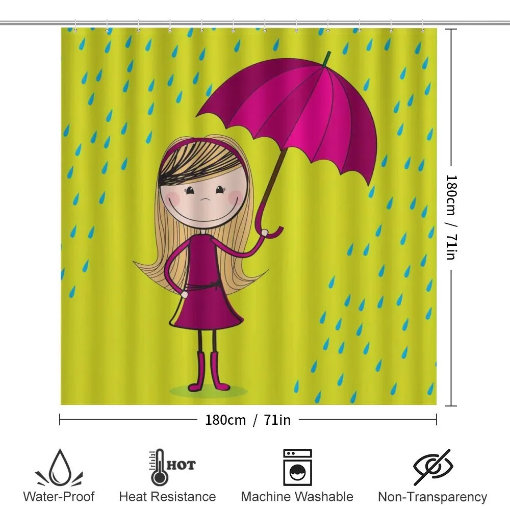 Little Girl Under Raindrop — Detail 2