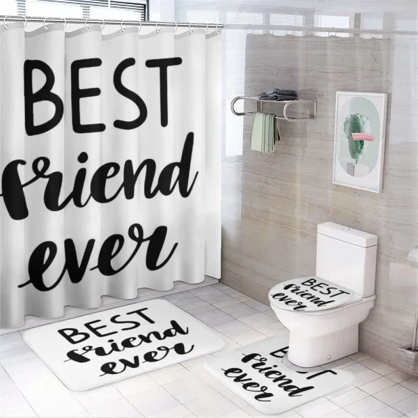 Monochrome Affection on a shower curtain