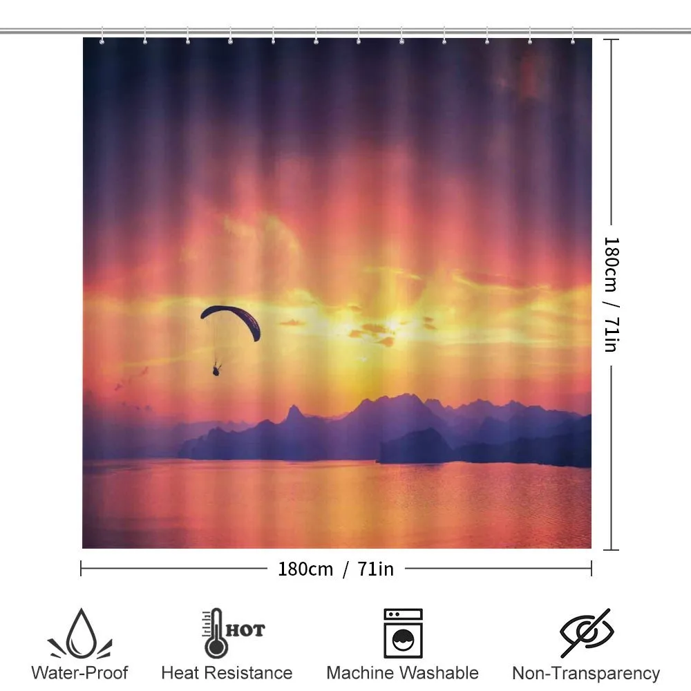 Paragliding at Sunset — Detail 2