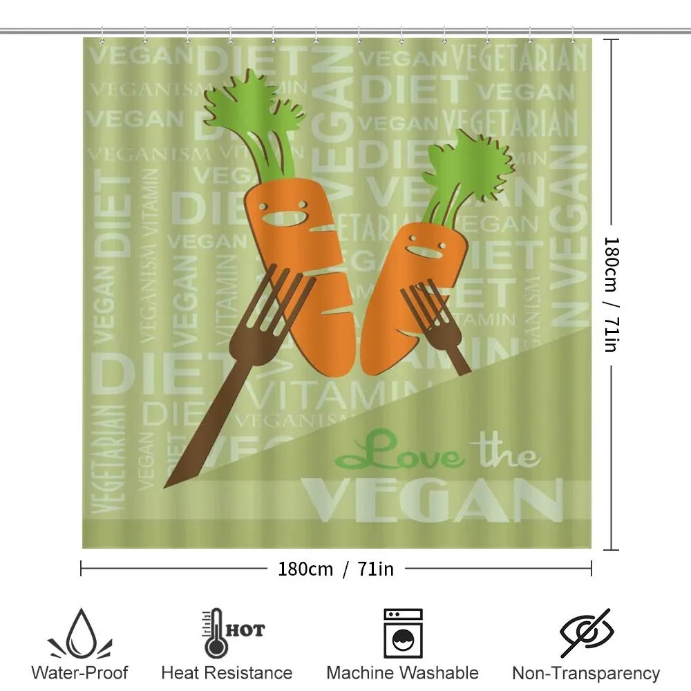 Smiling Carrot Love Vegan — Detail 2