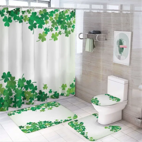 St Patrick's Day Celebration on a shower curtain