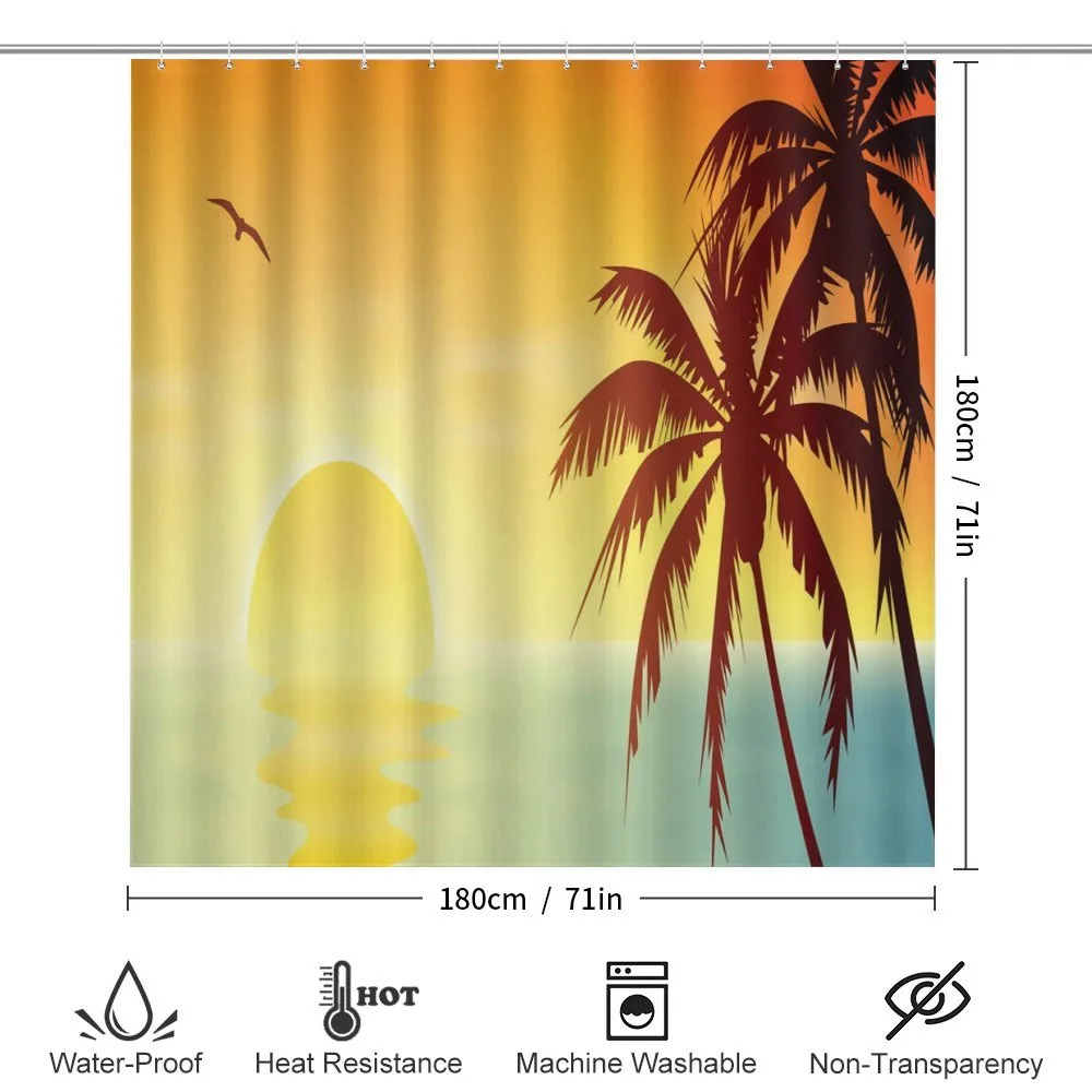 Tropical Sunset with Ombre Sky — Detail 2
