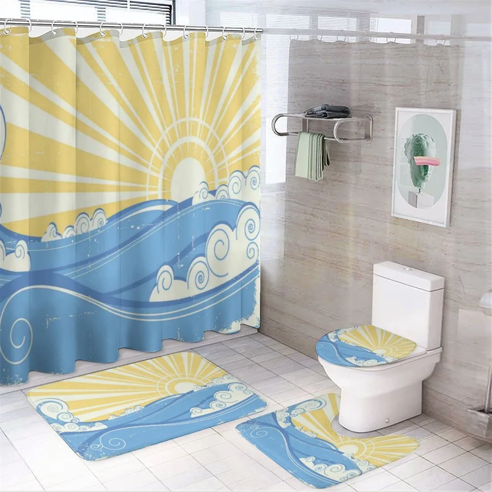 Vintage Waves with Sun — Your design