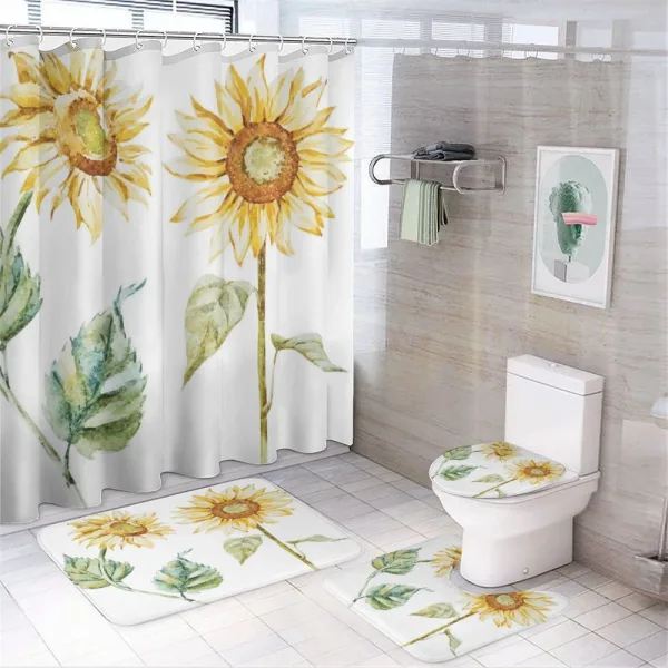 Alluring Sunflowers on a shower curtain
