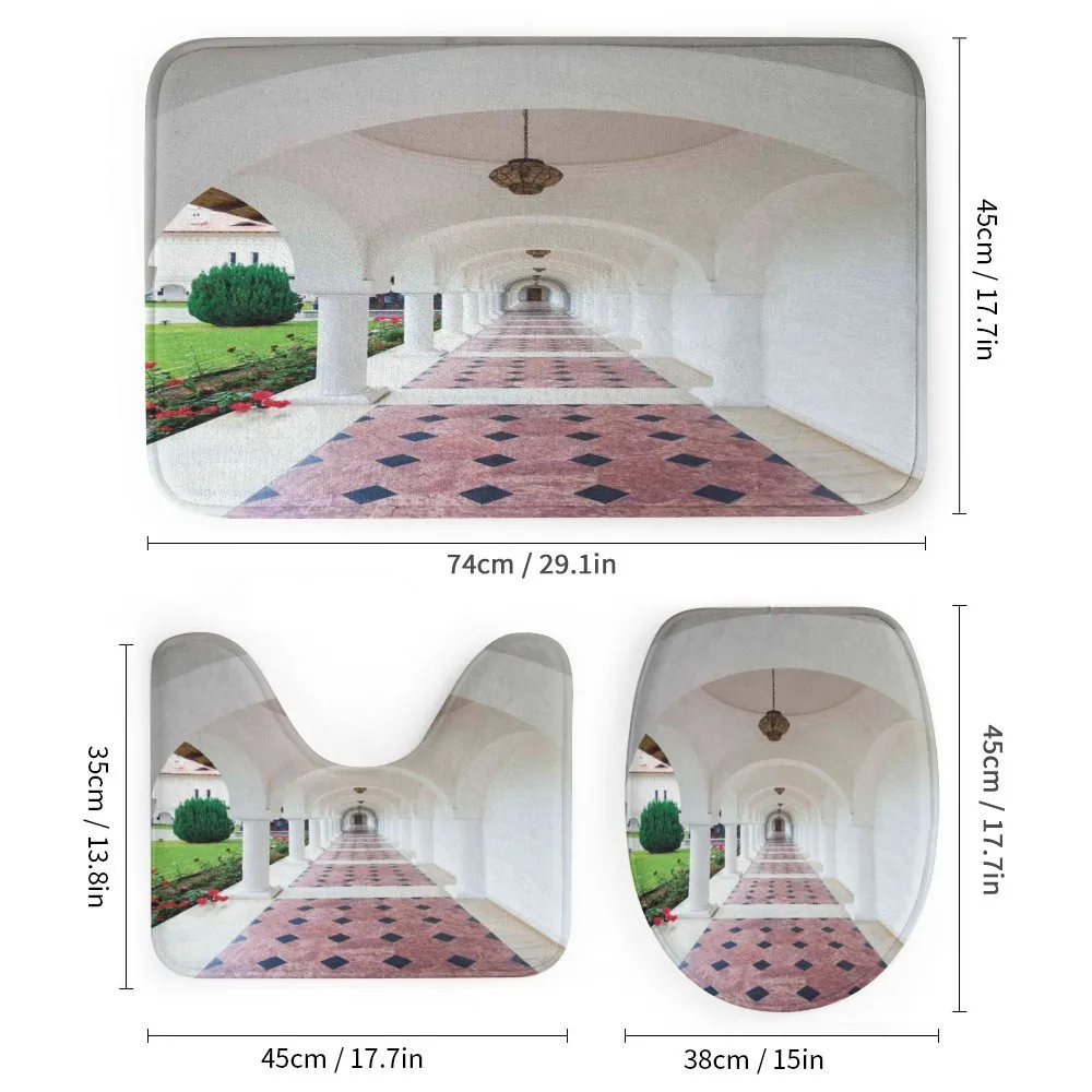 Arched Colonnade Hallway — Detail 1