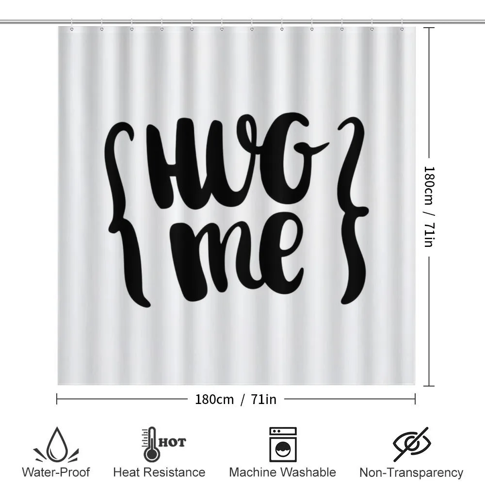 Brush Calligraphy of Hug Me — Detail 2