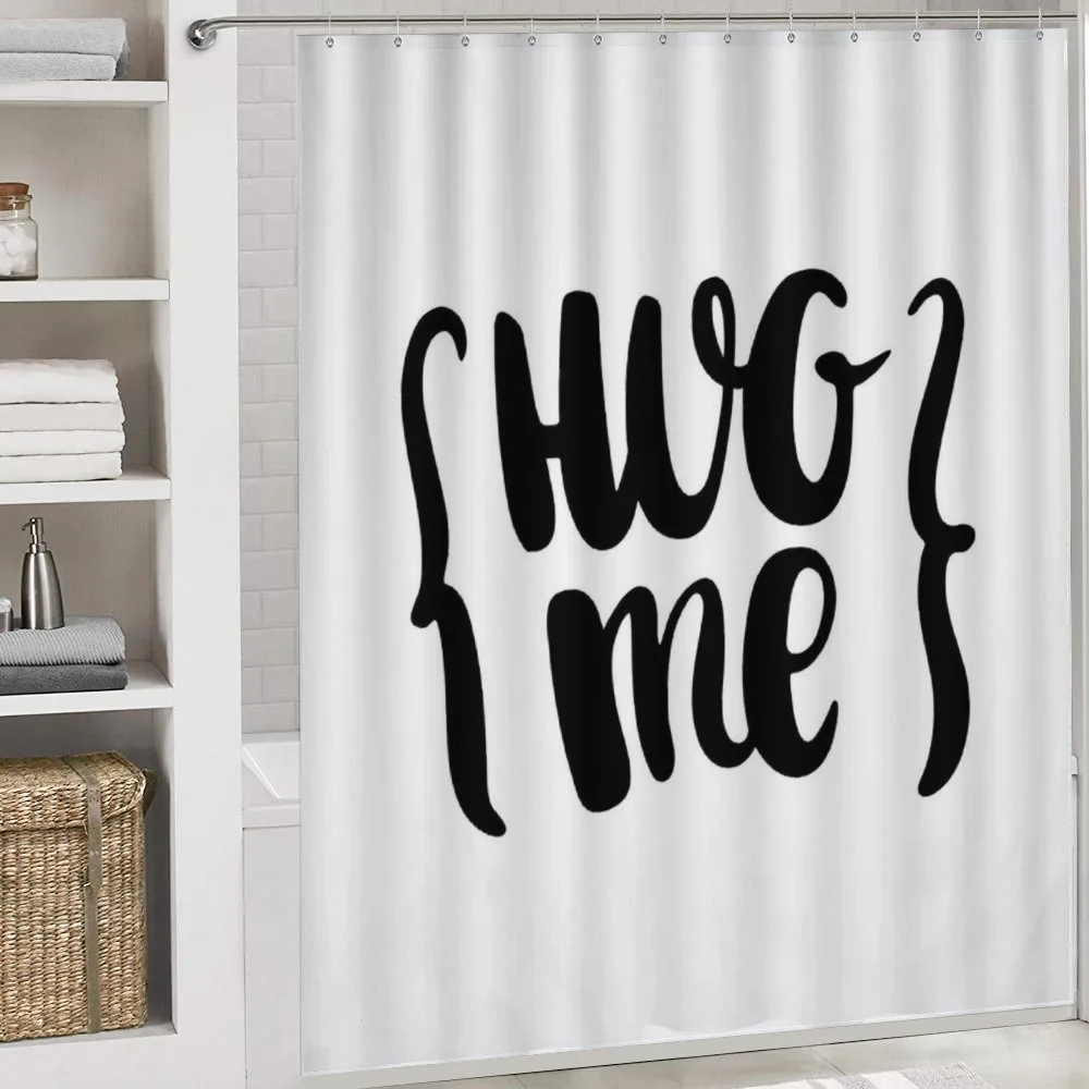 Brush Calligraphy of Hug Me — Detail 4