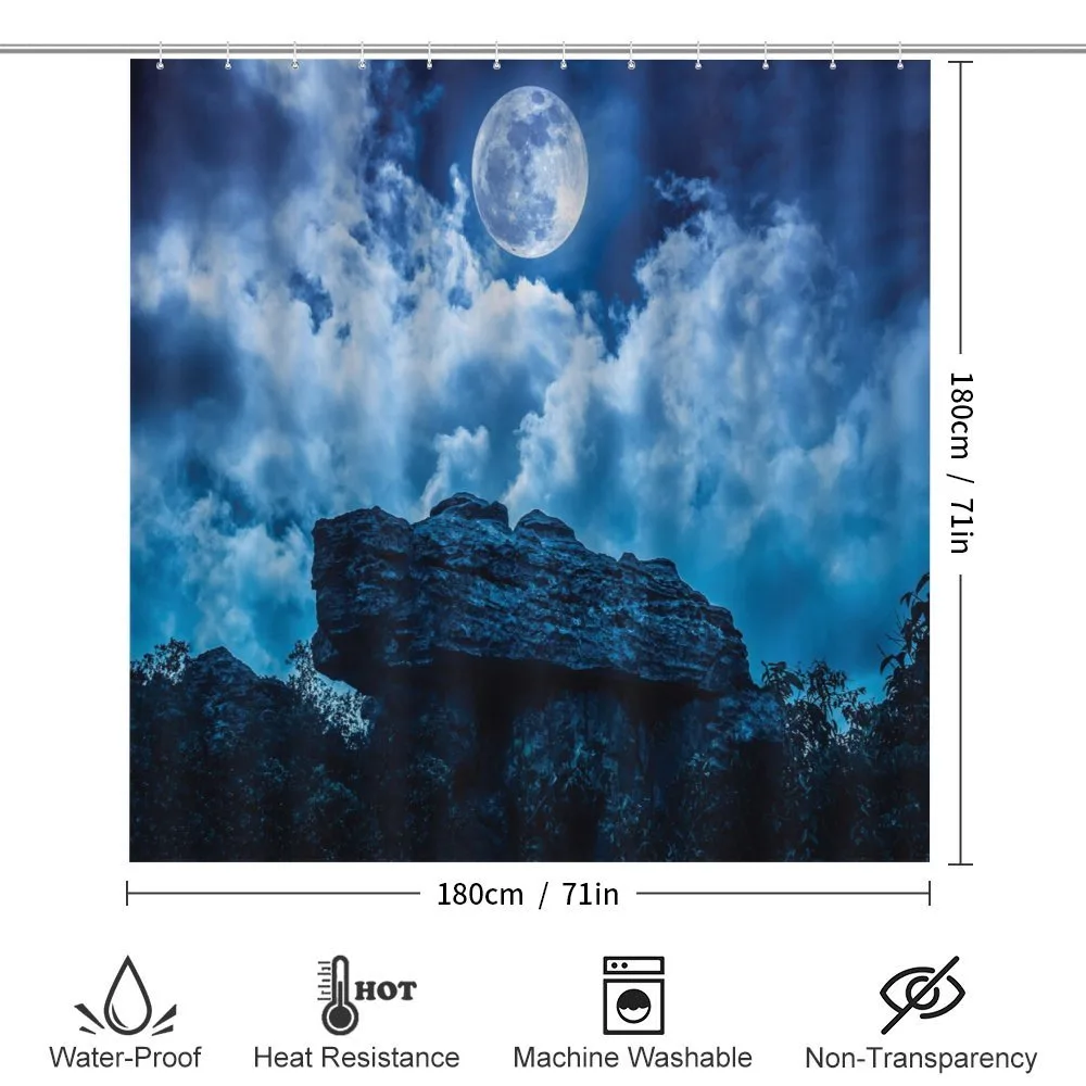 Cliff Under Cloudy Night — Detail 2
