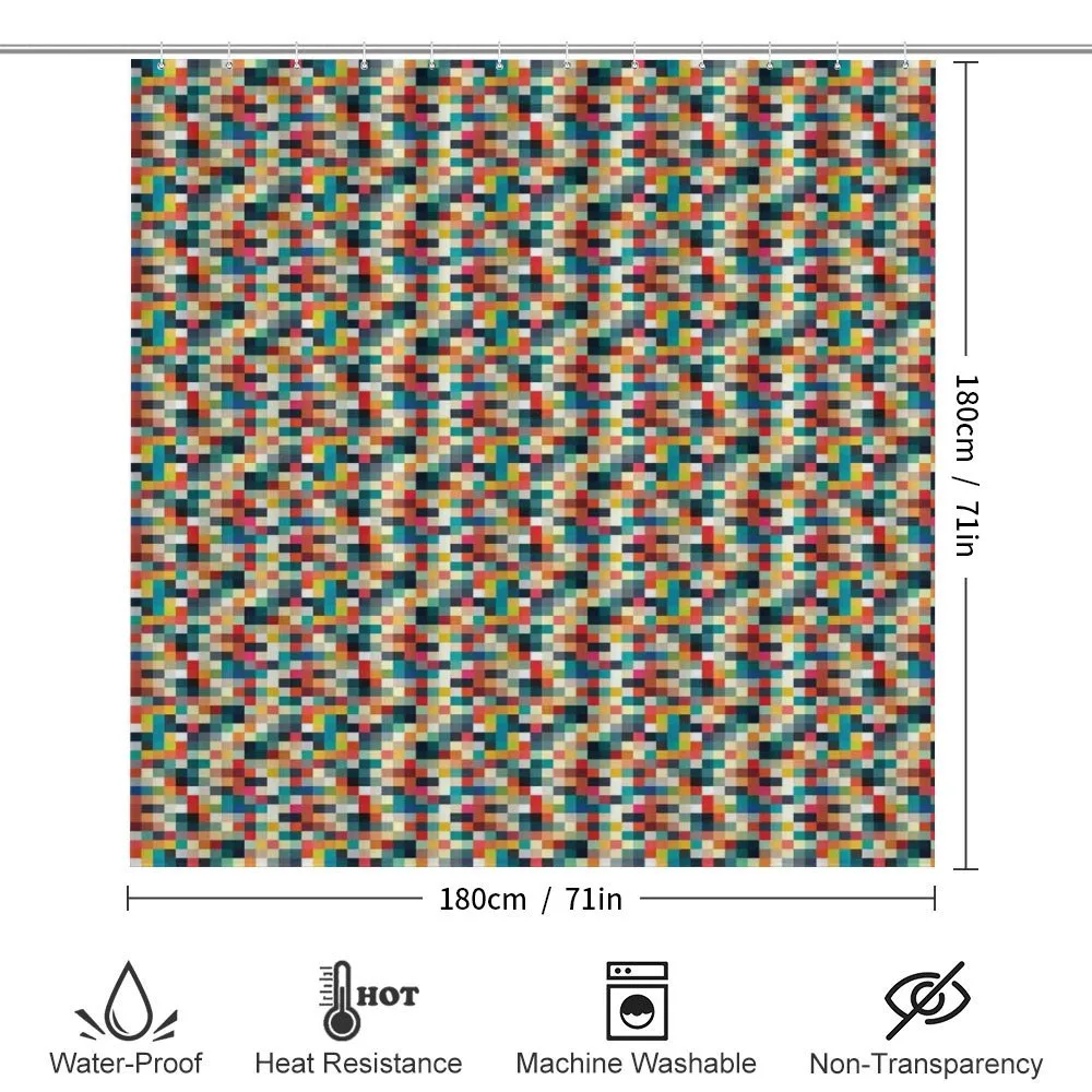 Colorful Squares Grid — Detail 2