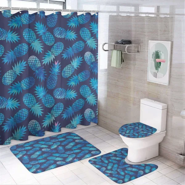 Exotic Pineapple on a shower curtain
