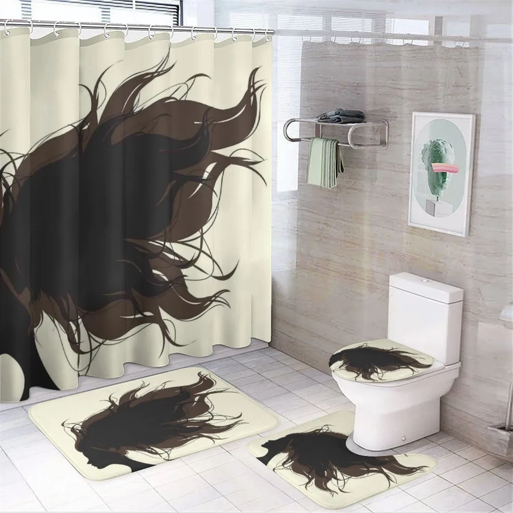 Fuzzy Hair Silhouette — Your design