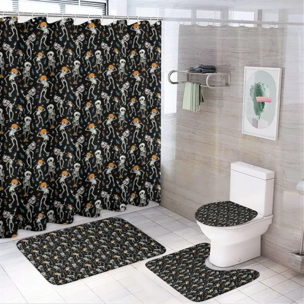Halloween Party on a shower curtain