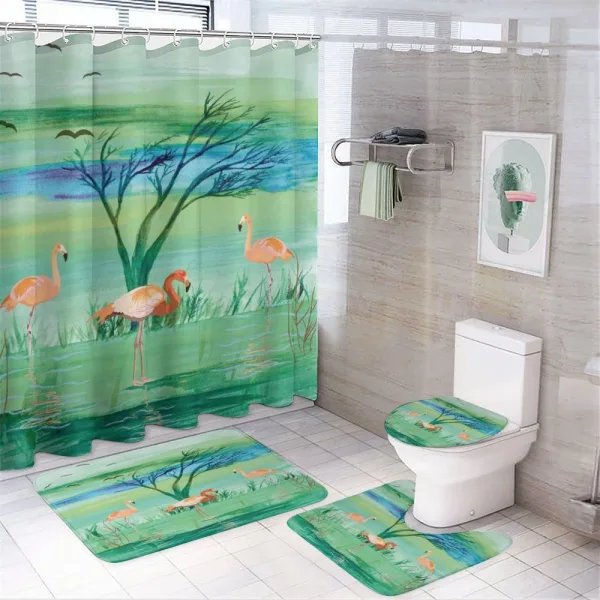 Nature and Birds on a shower curtain