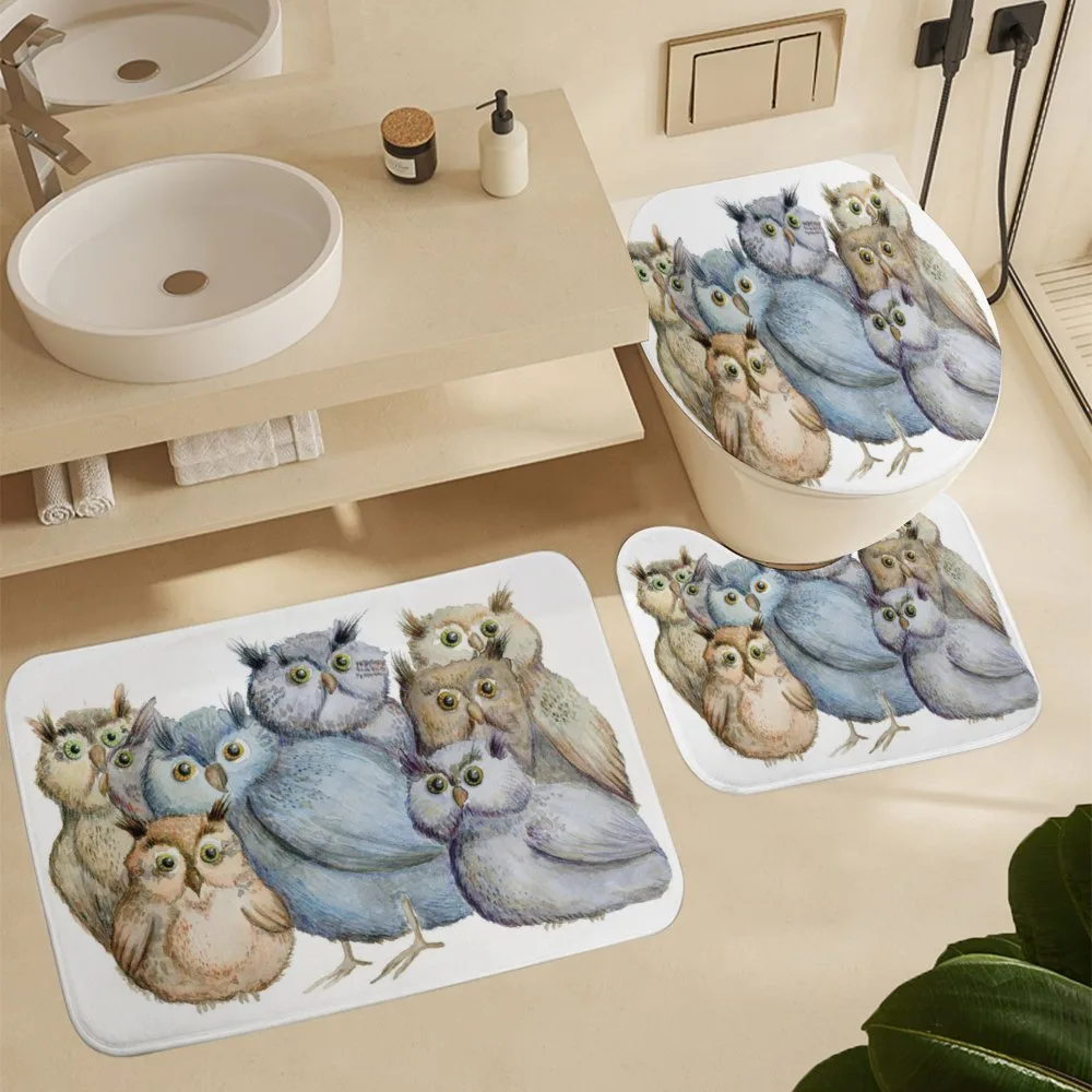 Owl Family Portrait Art — Detail 5