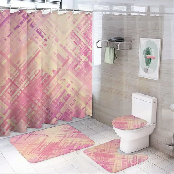 Random Diagonal Lines on a shower curtain