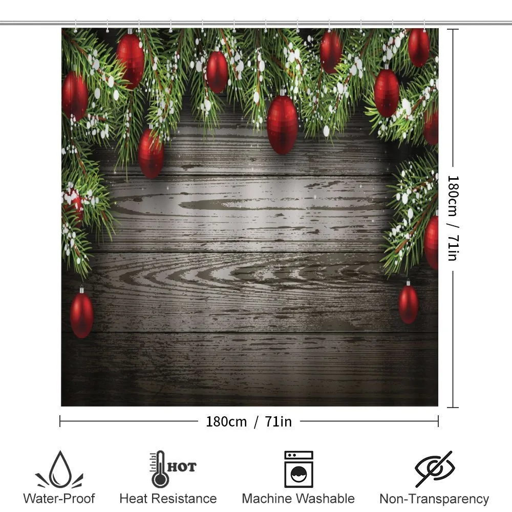 Red Balls Fir Branch — Detail 2