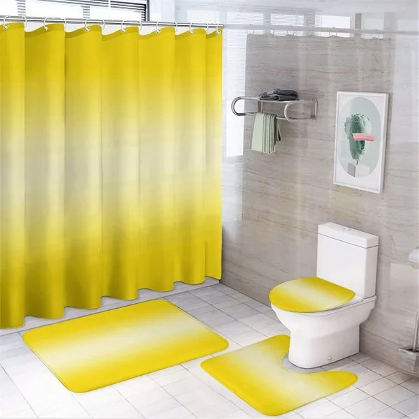 Summer Beach Theme Print on a shower curtain