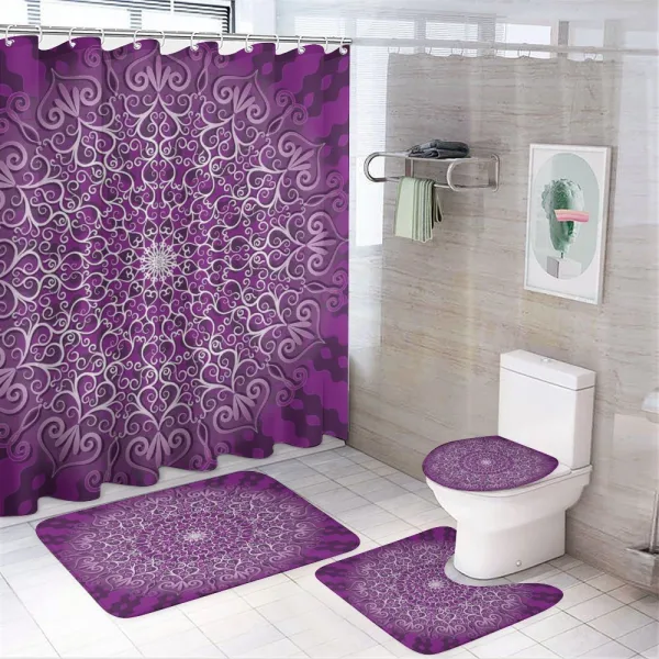 Tibetian Cosmos on a shower curtain