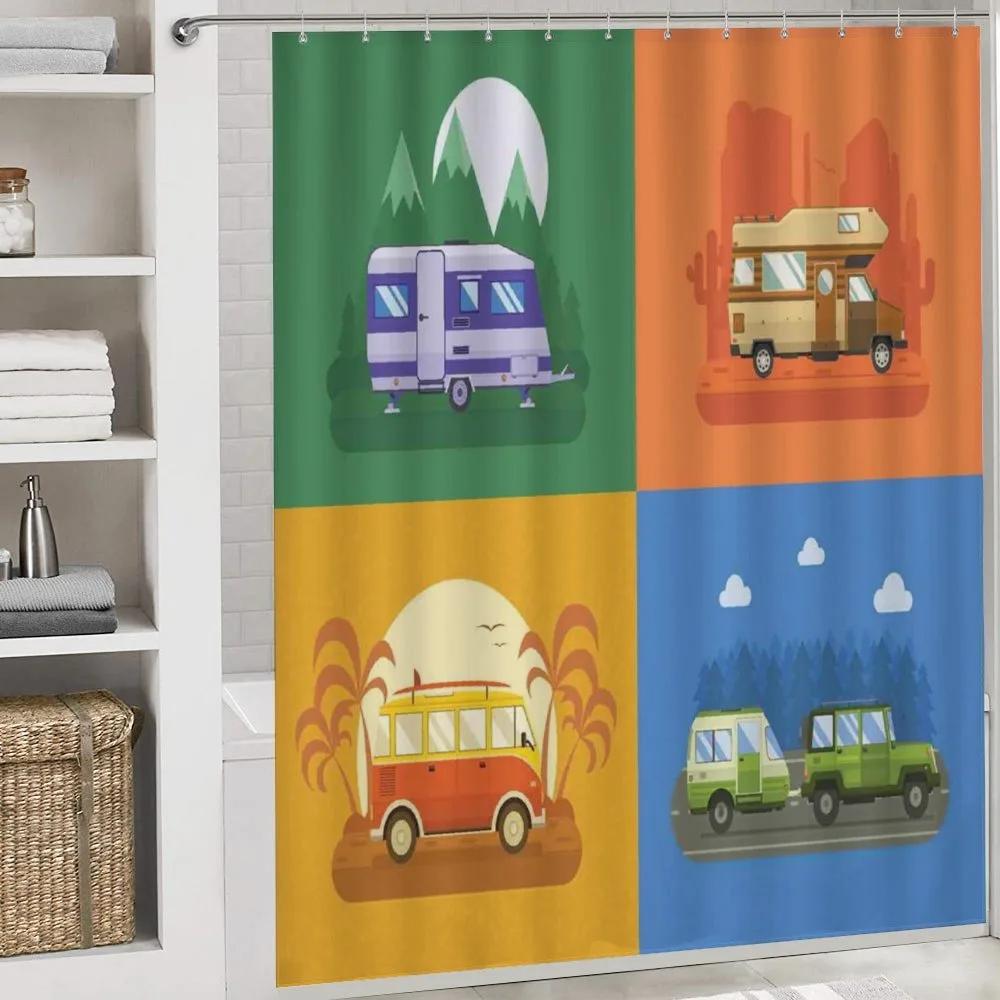 Touristic Camp Areas Colorful — Detail 4