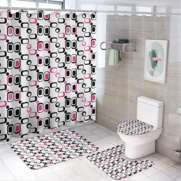 Trippy Vivid Design on a shower curtain