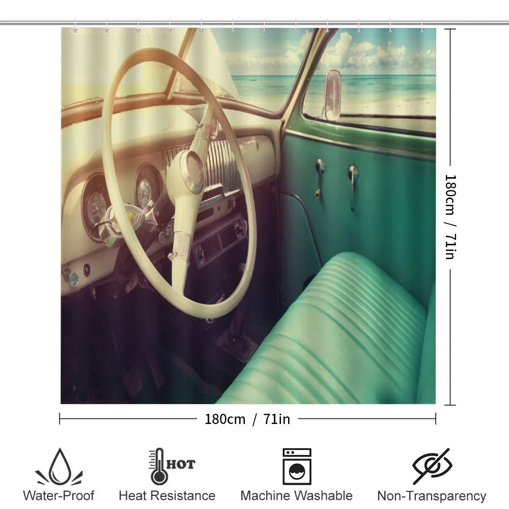 Vintage Car at the Seaside — Detail 2