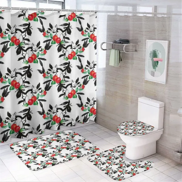 Vivid Mountain Berries on a shower curtain