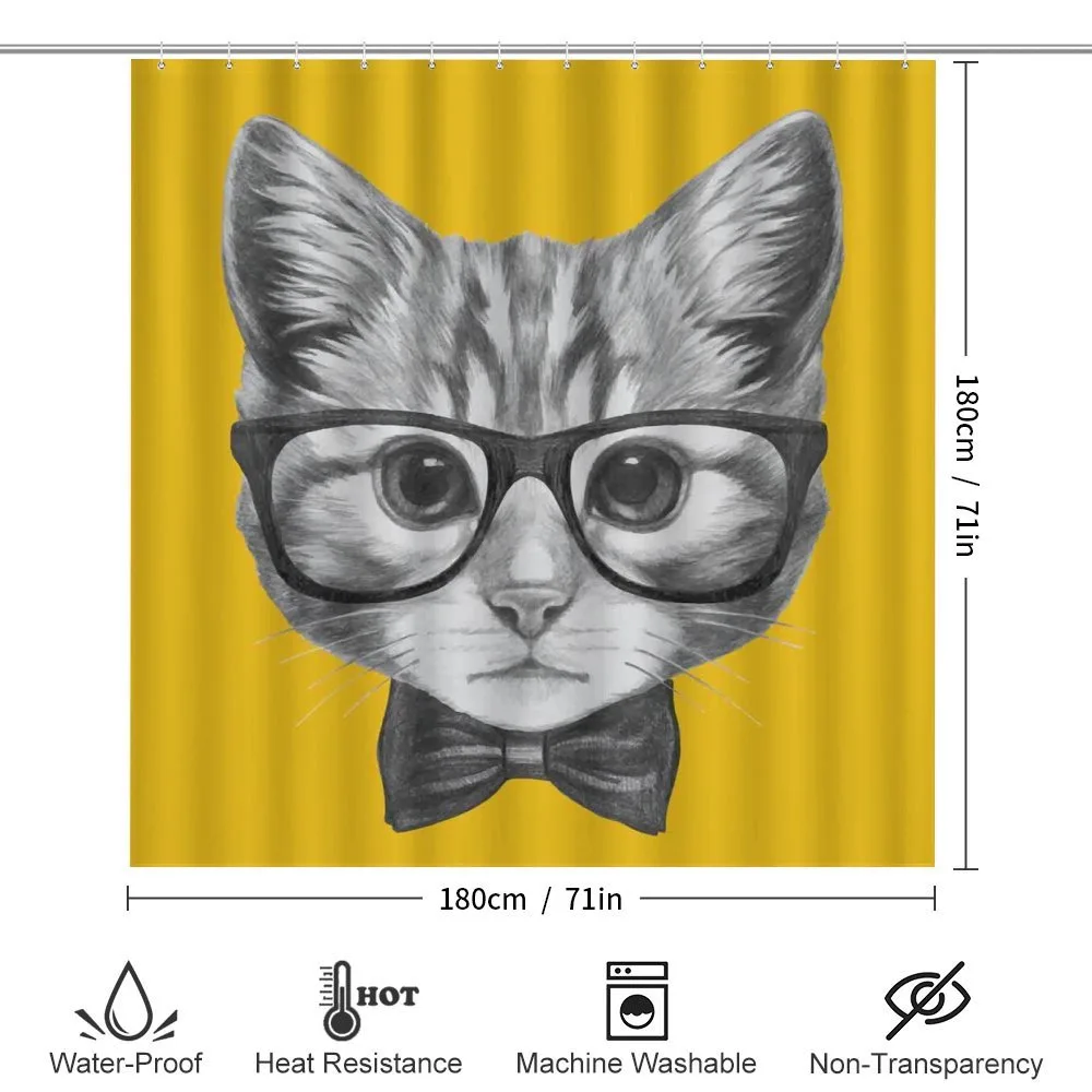 Baby Hipster Kitten Cat — Detail 2