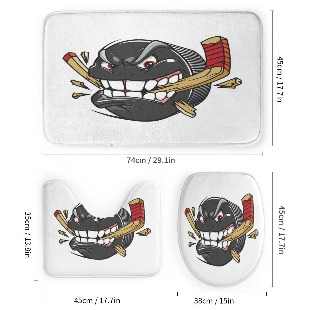 Cartoon Puck Bites Stick — Detail 1
