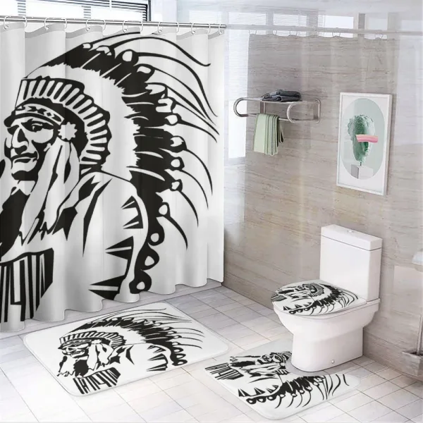 Chef on a shower curtain