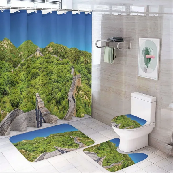Famous Landmark on a shower curtain