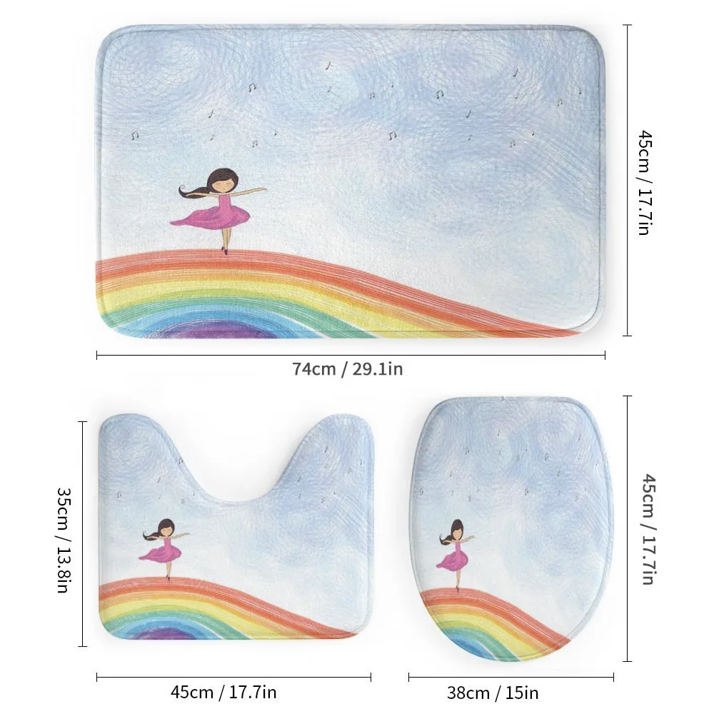 Girl Dances on Rainbow — Detail 1
