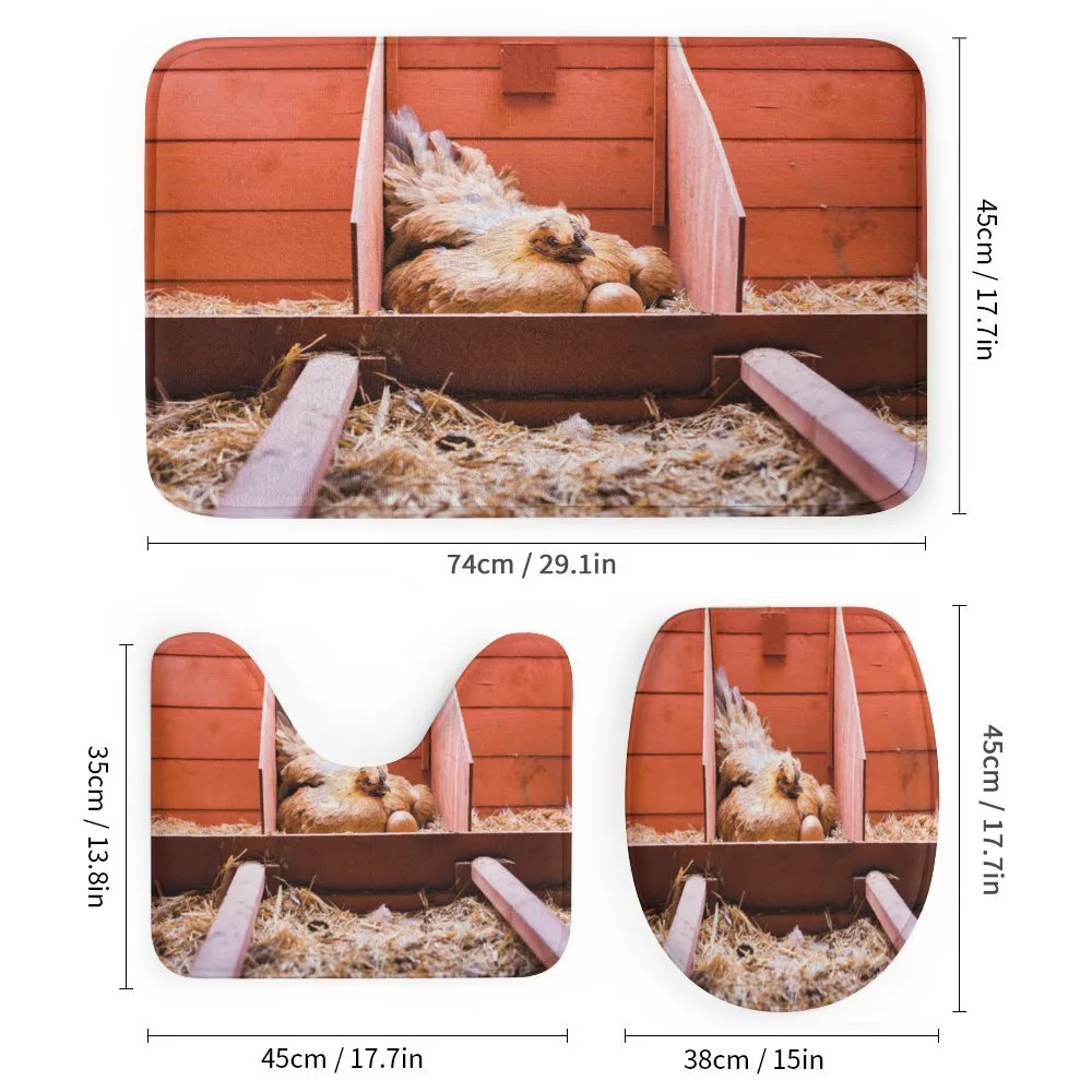 Hen in Cage with Eggs — Detail 1