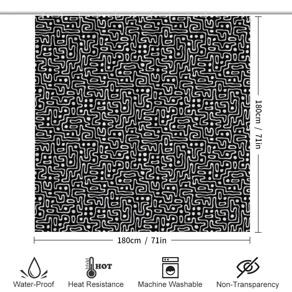 Maze Stripes with Dots — Detail 2