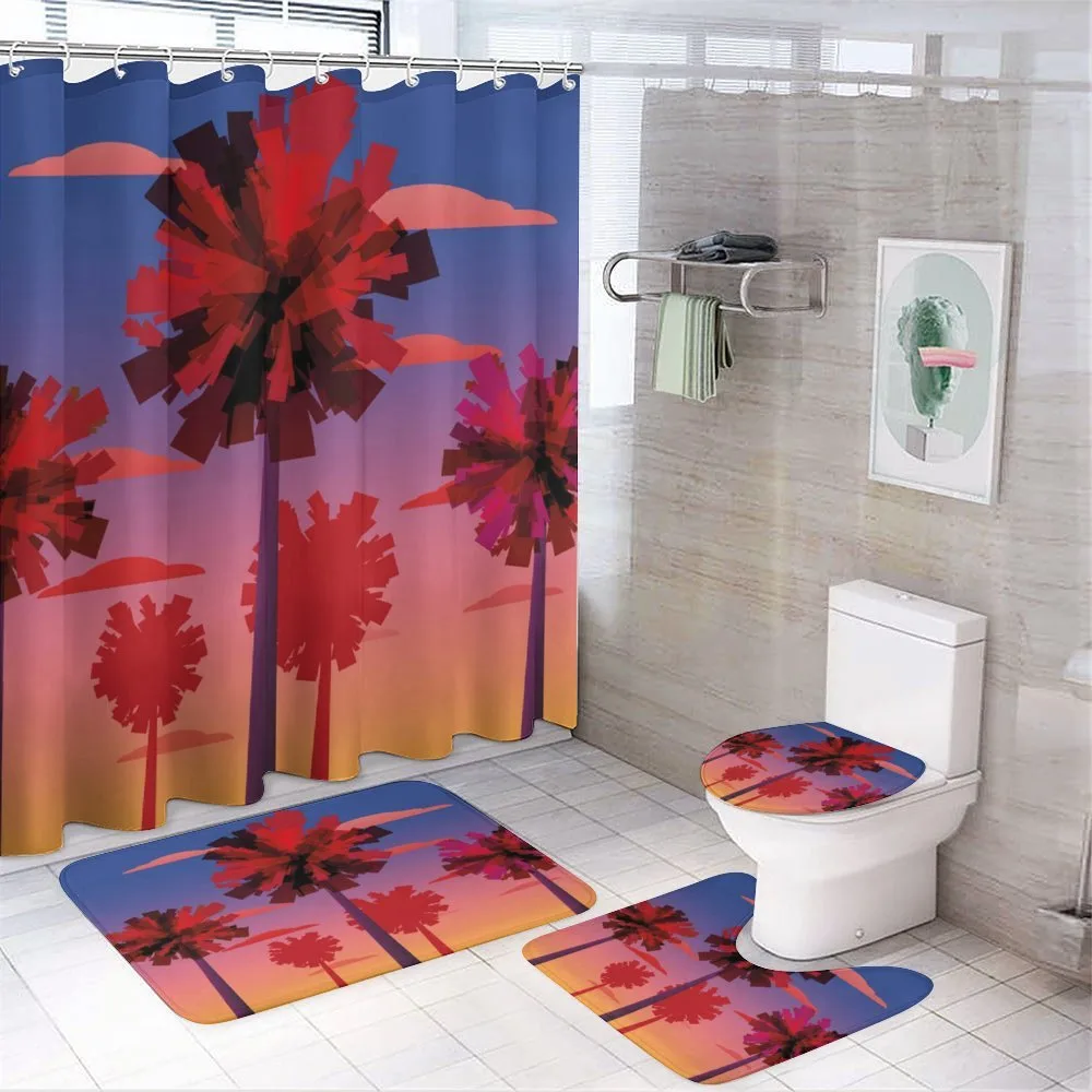 Modern Sunset Tropic Trees — Your design