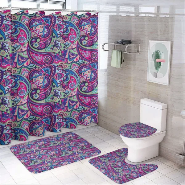 Old Fashioned Asian on a shower curtain