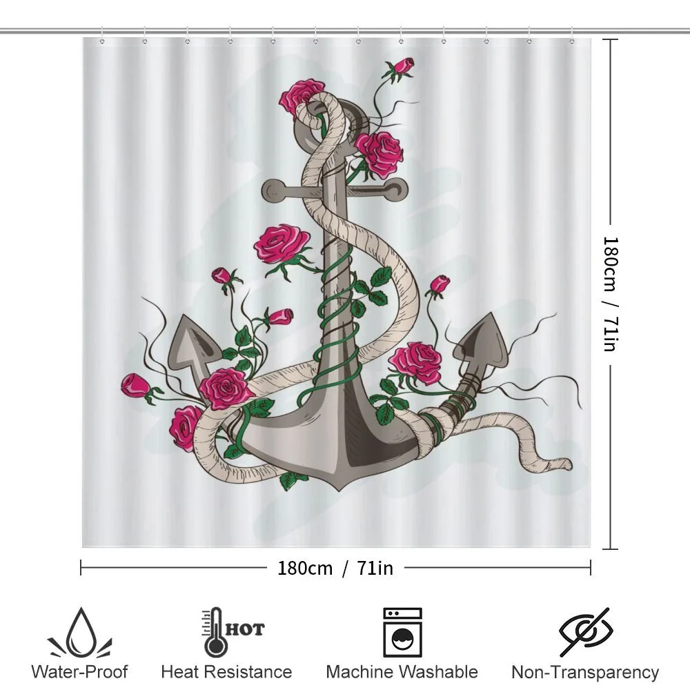 Sea Anchor with Roses — Detail 2