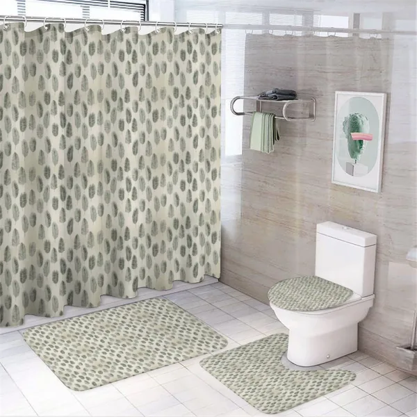 Tree Leaf Organic Botany on a shower curtain