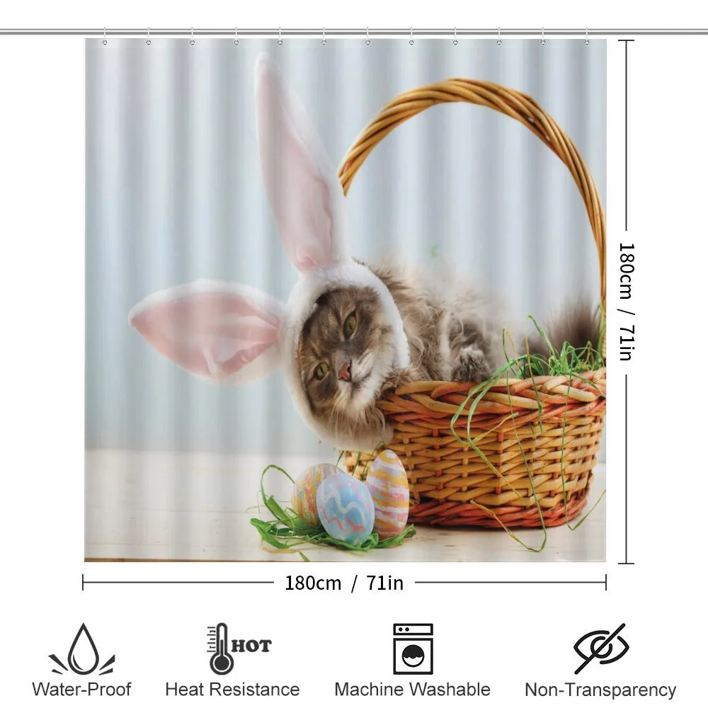 Cat as Easter Rabbit — Detail 2